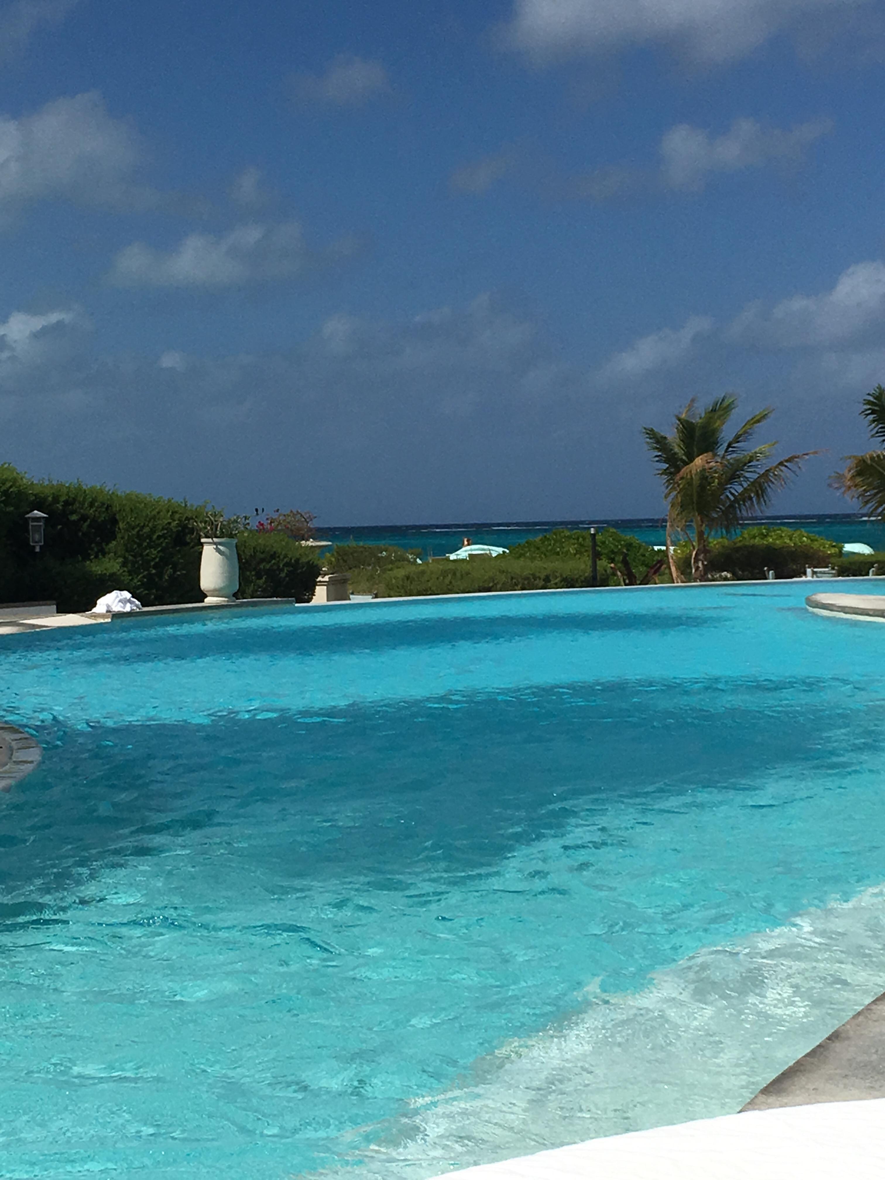 View from the adult-only lounge area