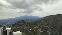 Mount Etna from our balcony