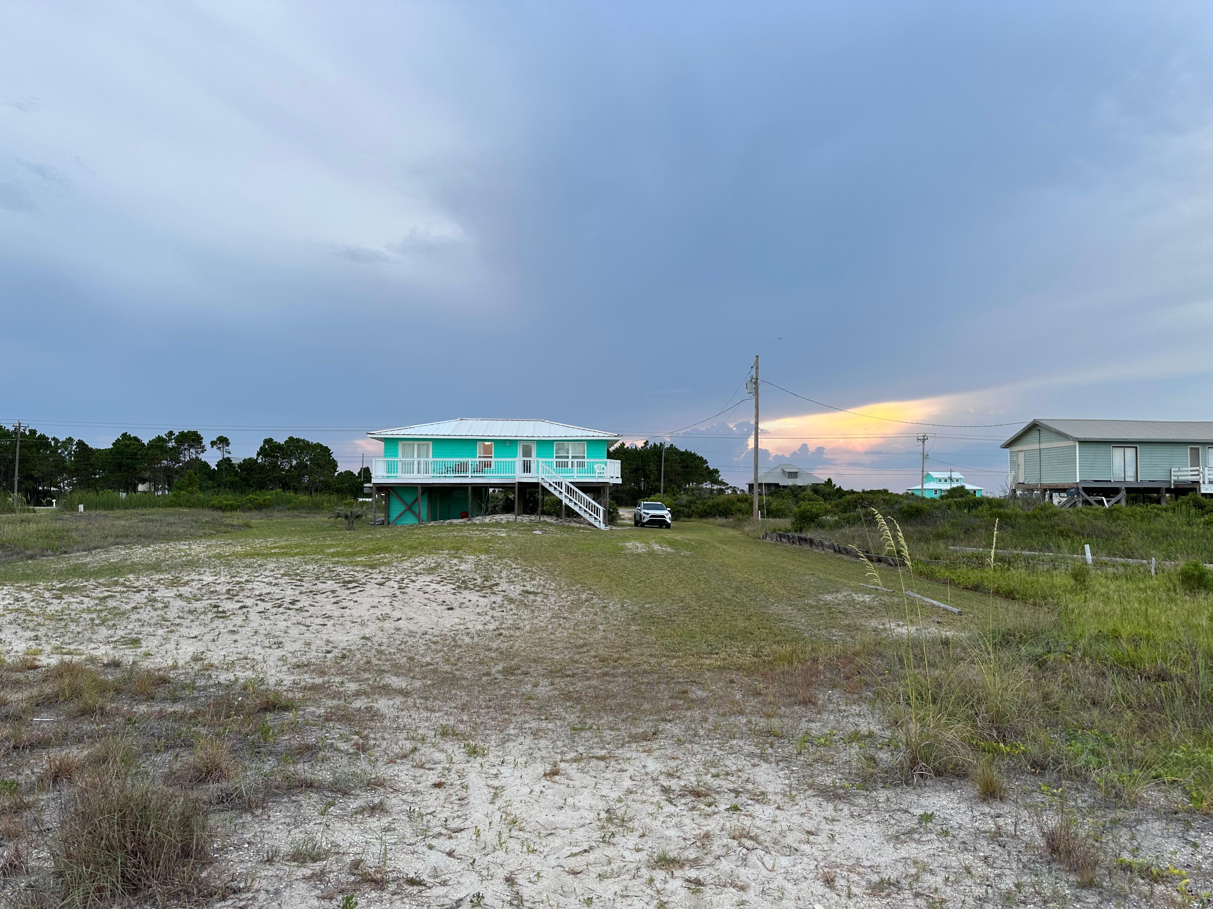 View from path to beach 