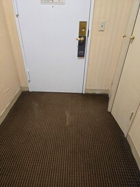 Check out the nasty carpet.