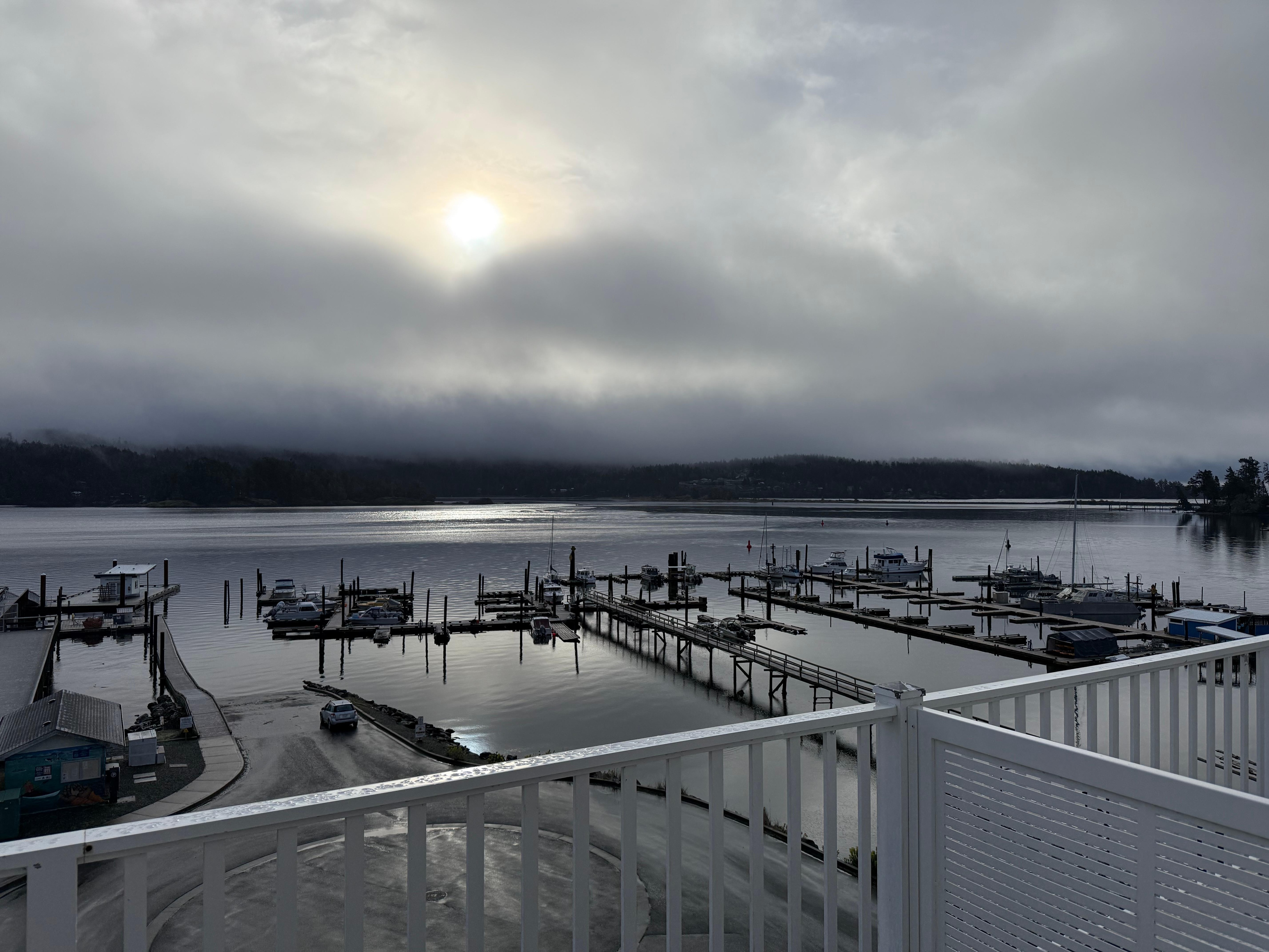 Sun breaking through 