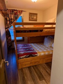 Second bedroom with double bunks