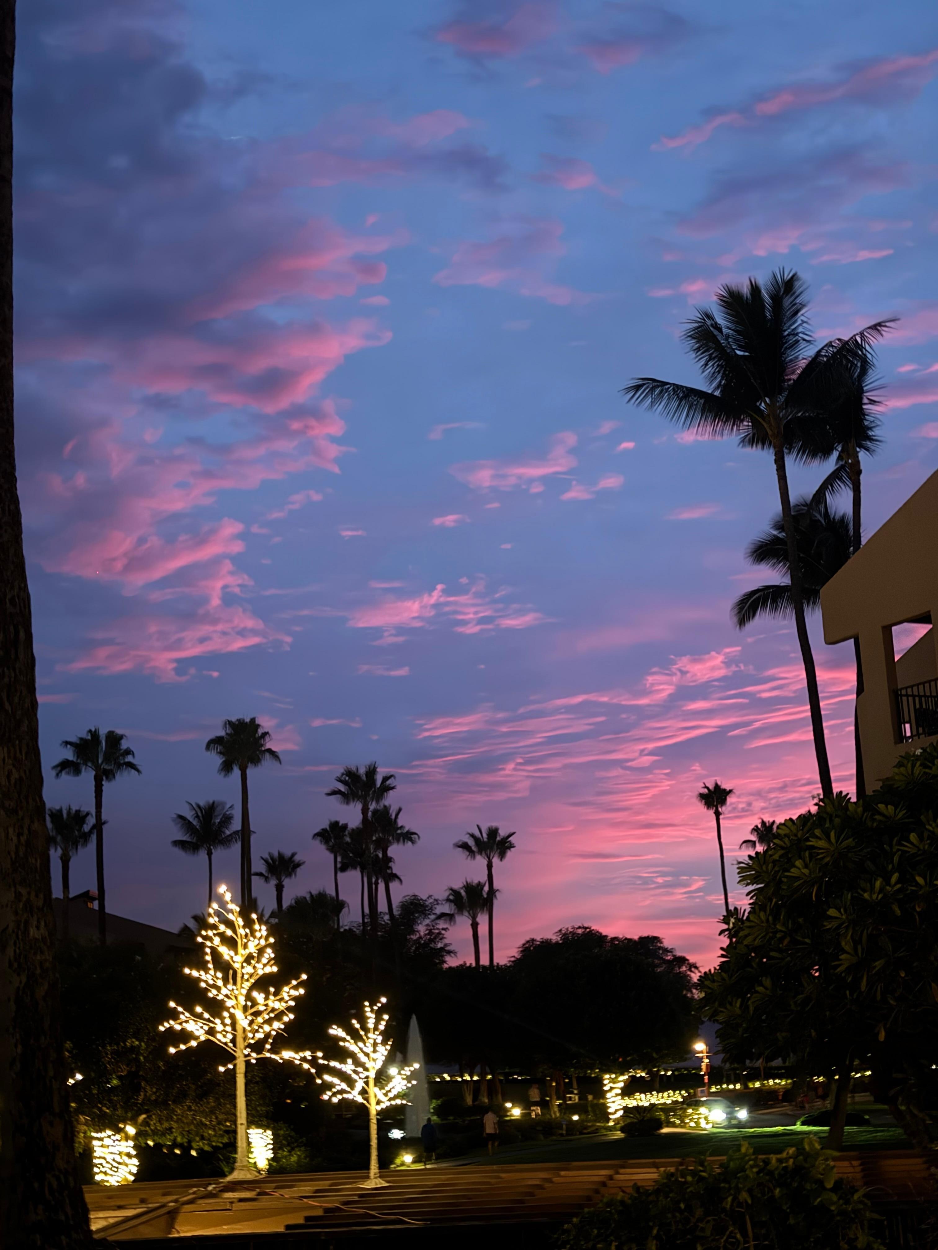 Sunset view from our patio