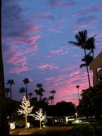 Sunset view from our patio