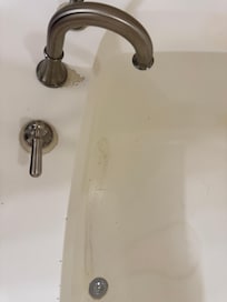 Tub/shower in master bath was in poor shape