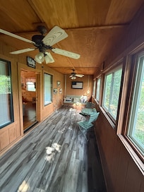 Screened in porch.