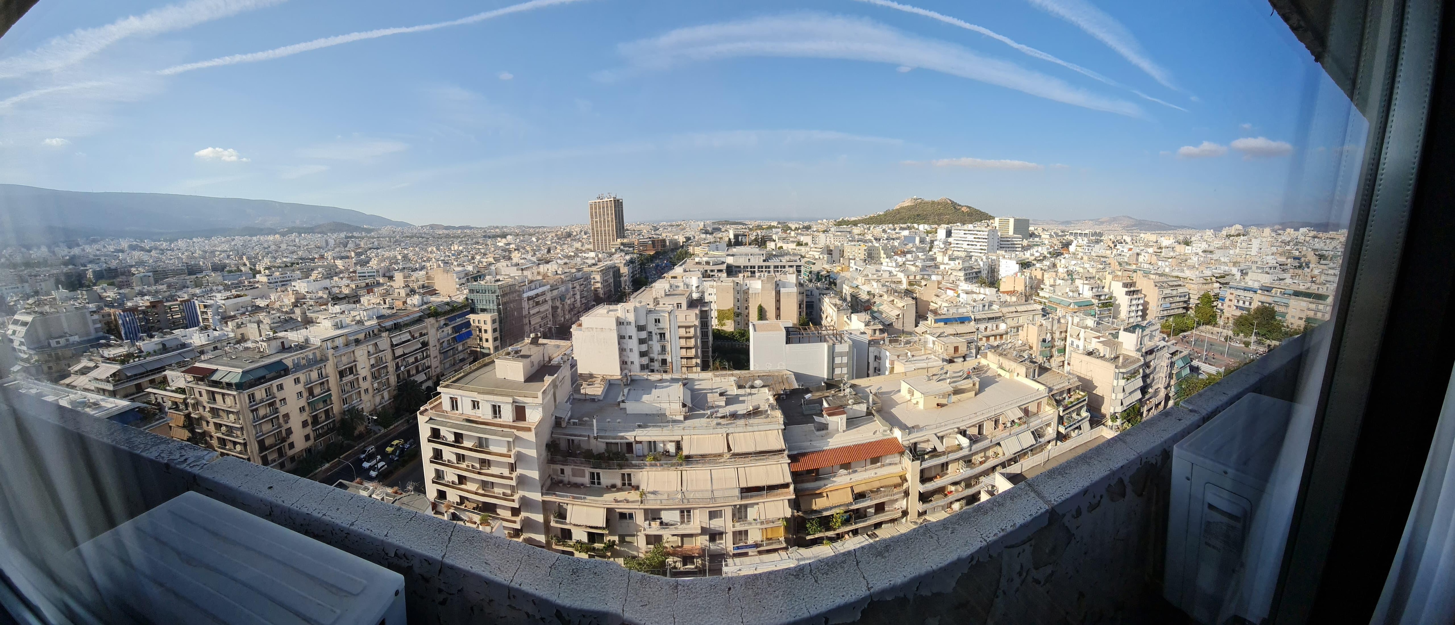 Wide angle view from our room