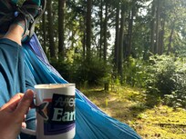 Hammock was a great addition to morning coffee!
