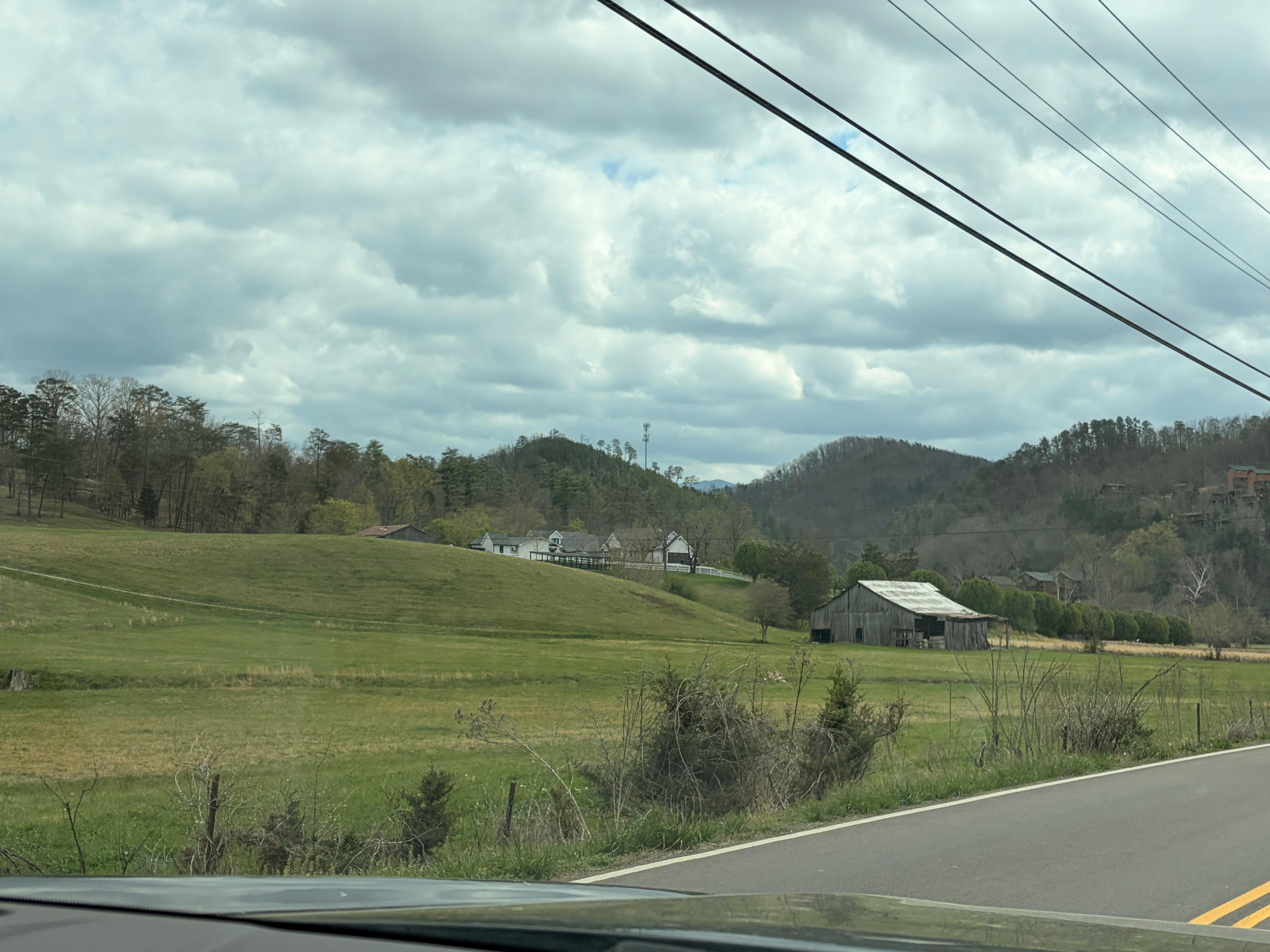 Down the street on the way to the Parkway