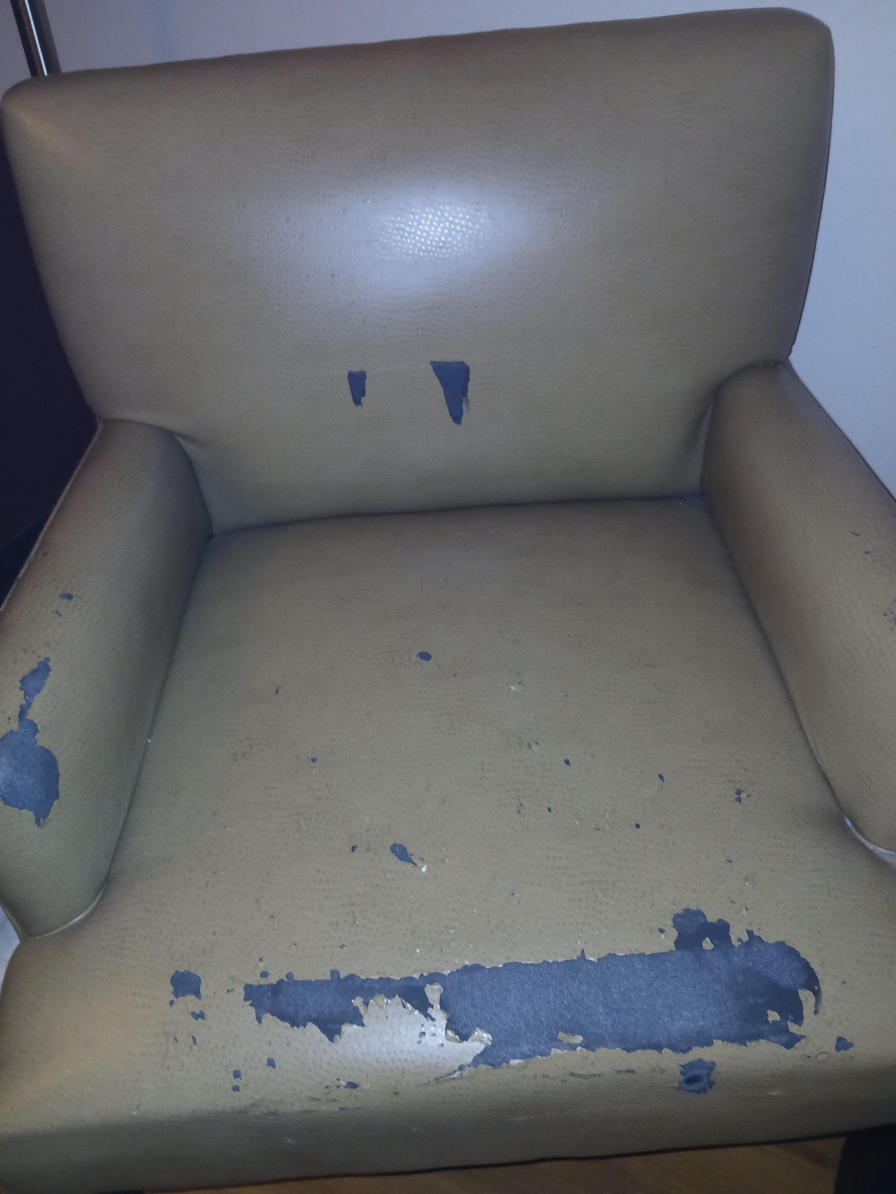 Did they get this chair out of someone else's trash???