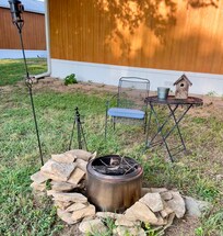Our own kitties fire pit