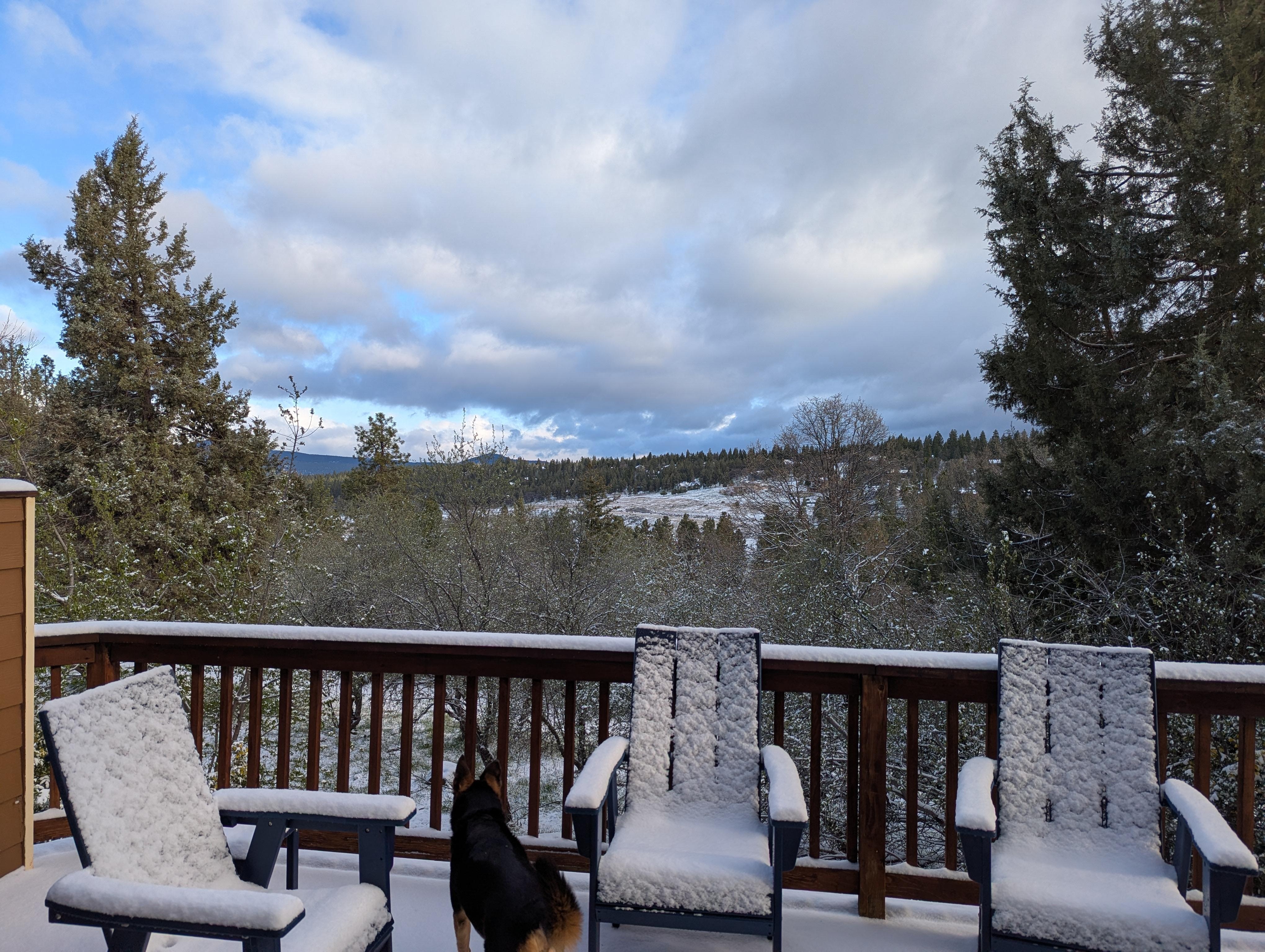 Spring in Klamath is 70 one day and 25 the next.