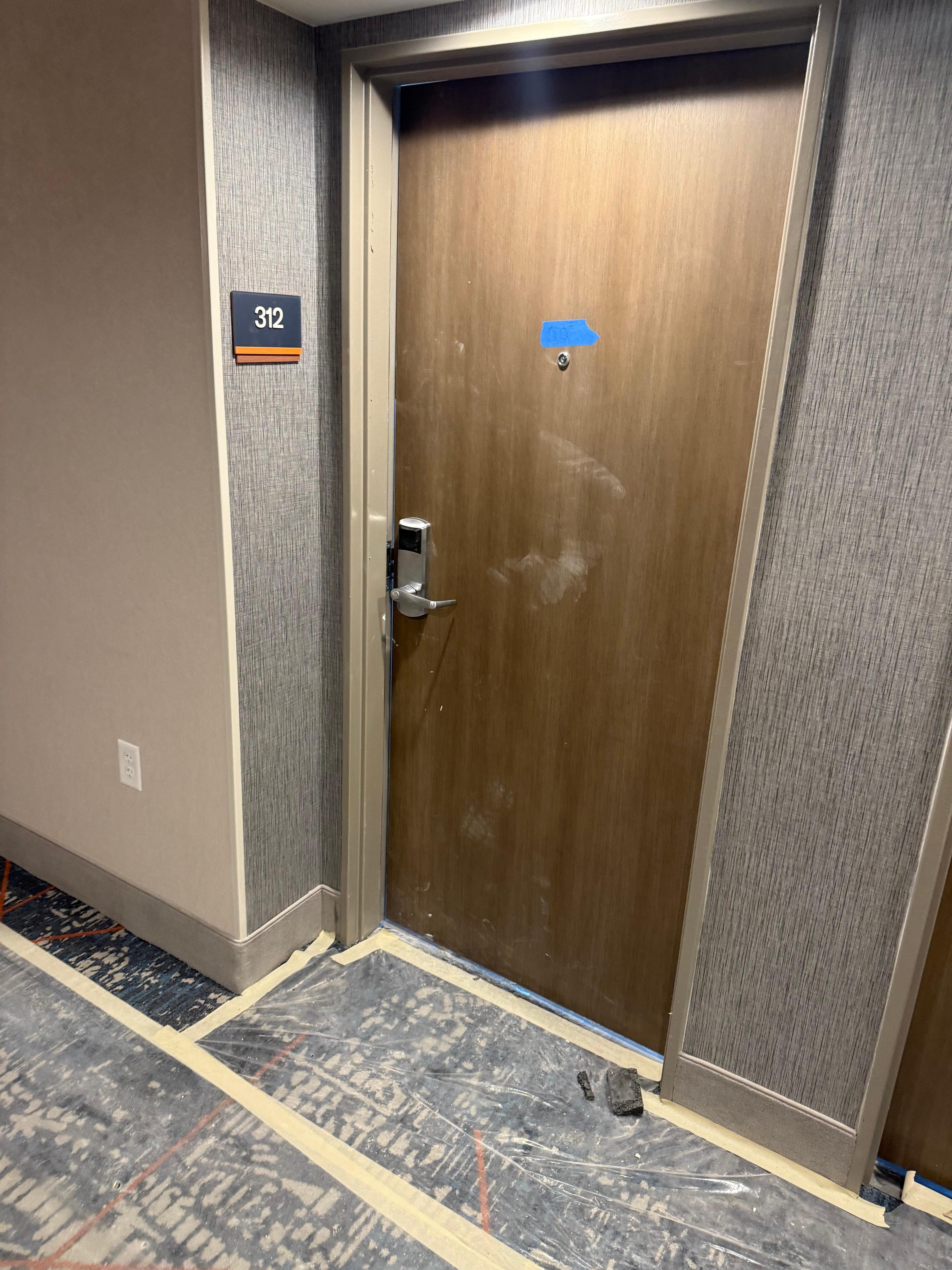 Dust and debris outside my room