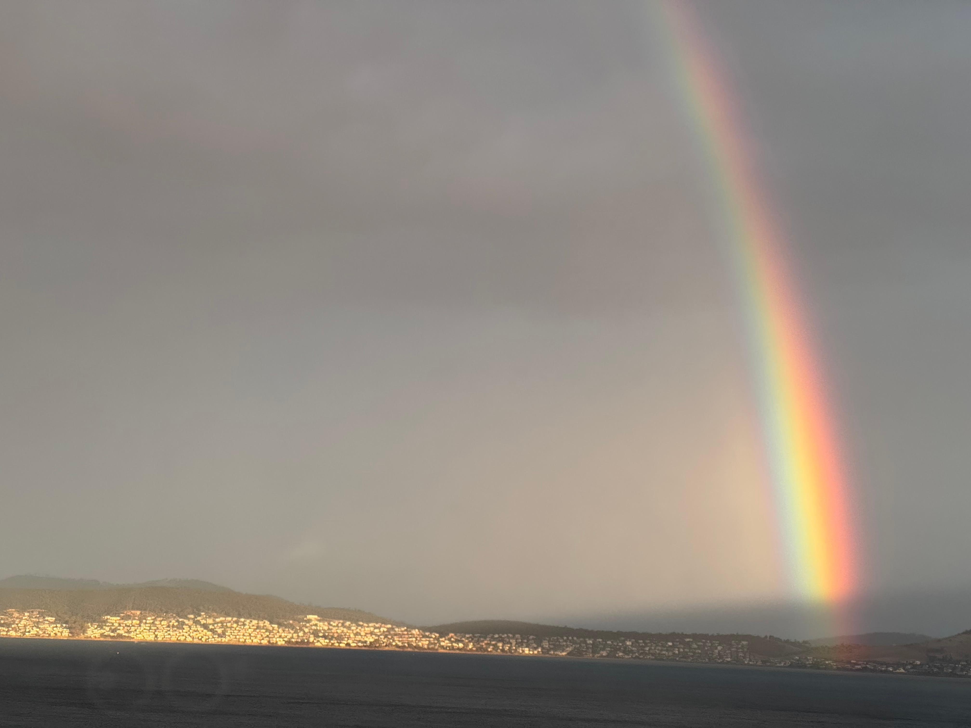 Spectacular rainbow 🌈 from our harbour view room in the tower x