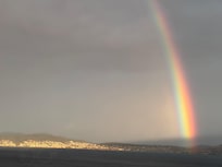 Spectacular rainbow 🌈 from our harbour view room in the tower x