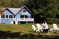 Looking at the house