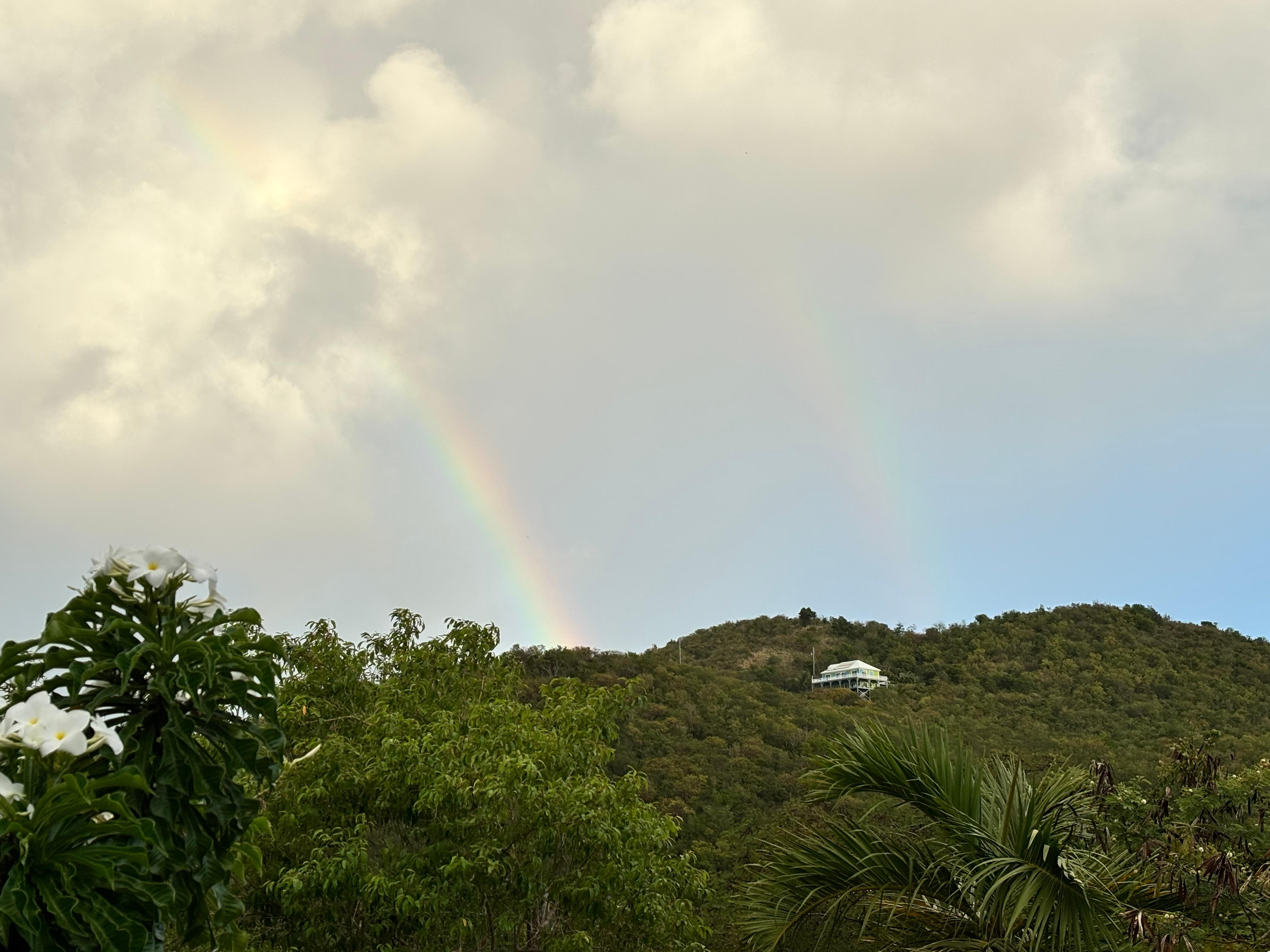 Short rains in March led to a number of rainbow sightings. 