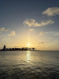 the sunset from the hotel!!
