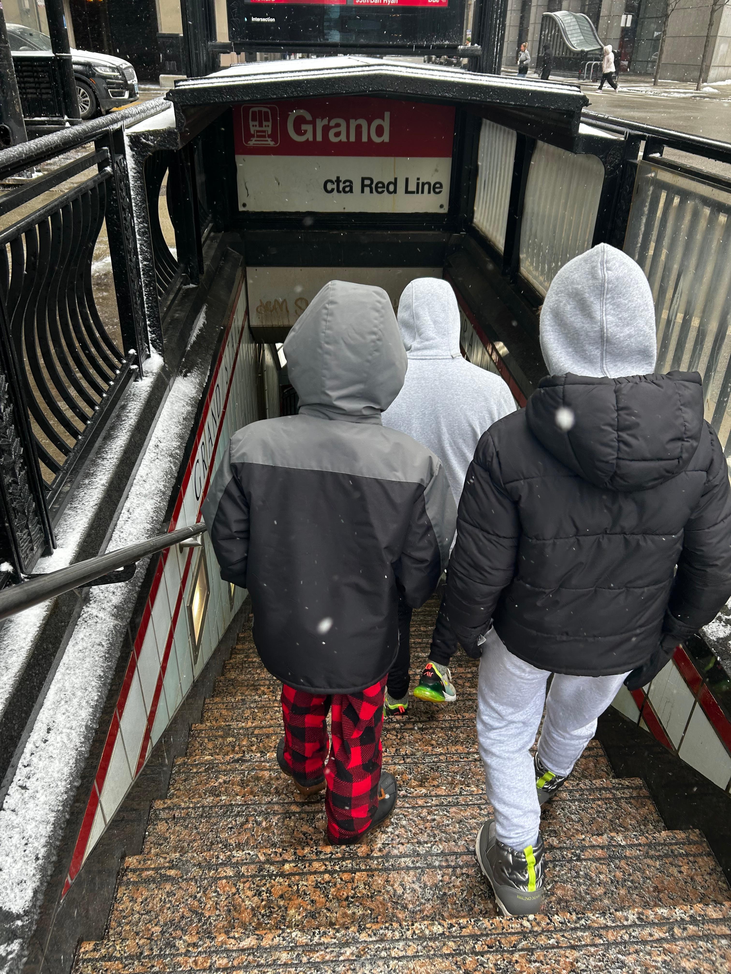 Steps to the red line