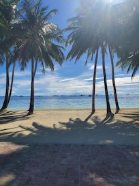 Bulabog Beach undercover white sand beach.