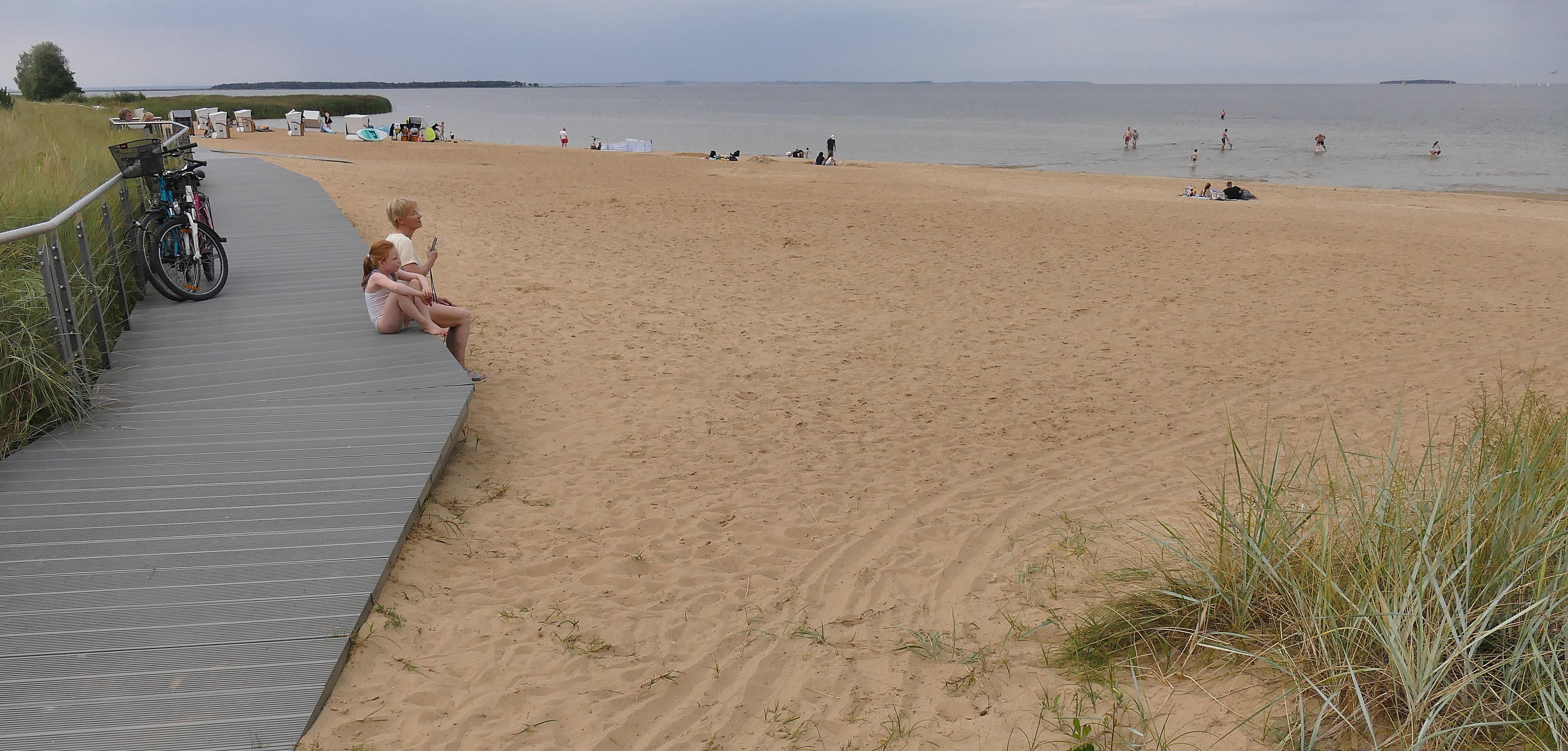 Der Strand von Freest am späten Nachmittag.