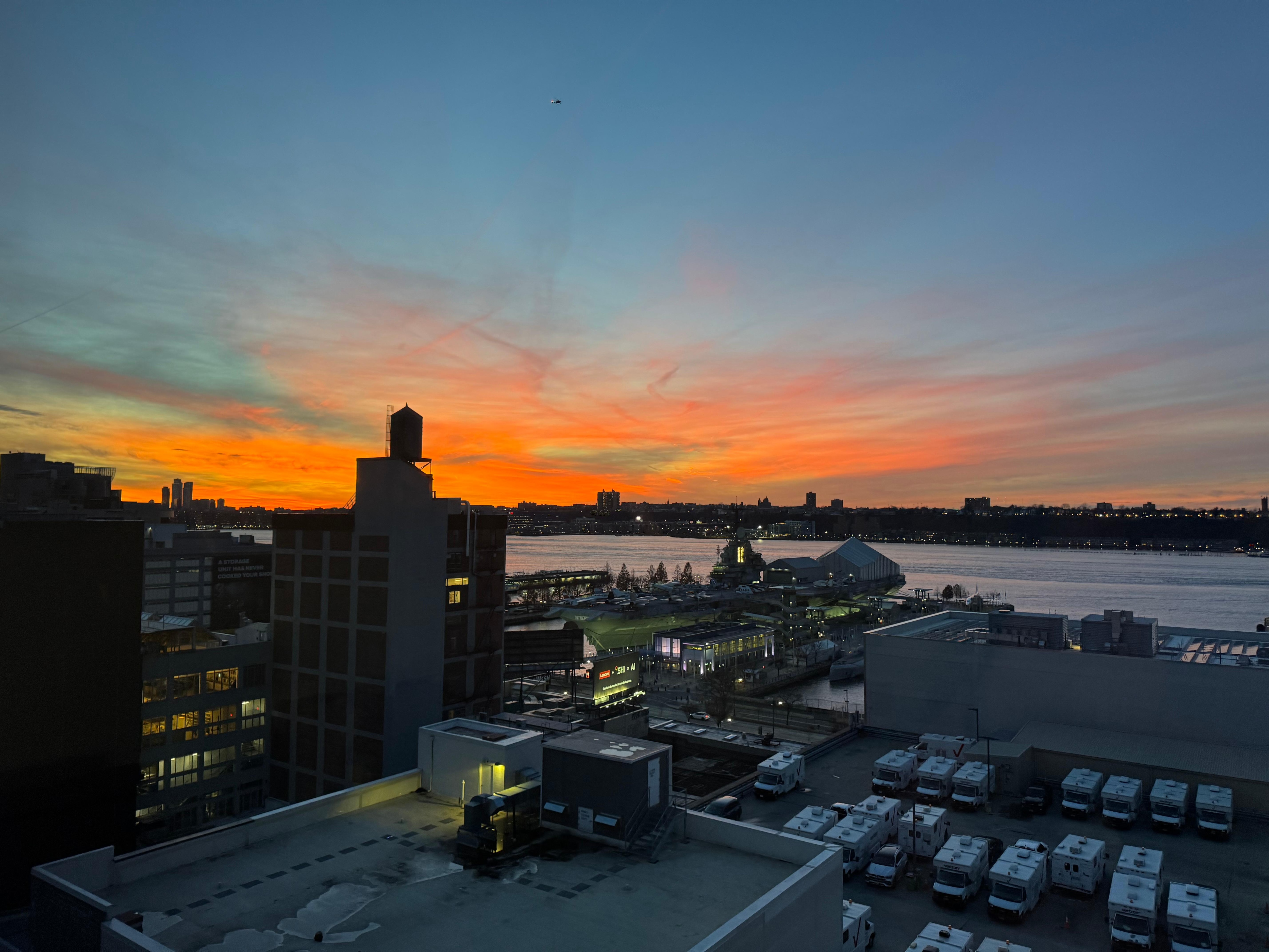 Sunset view from room