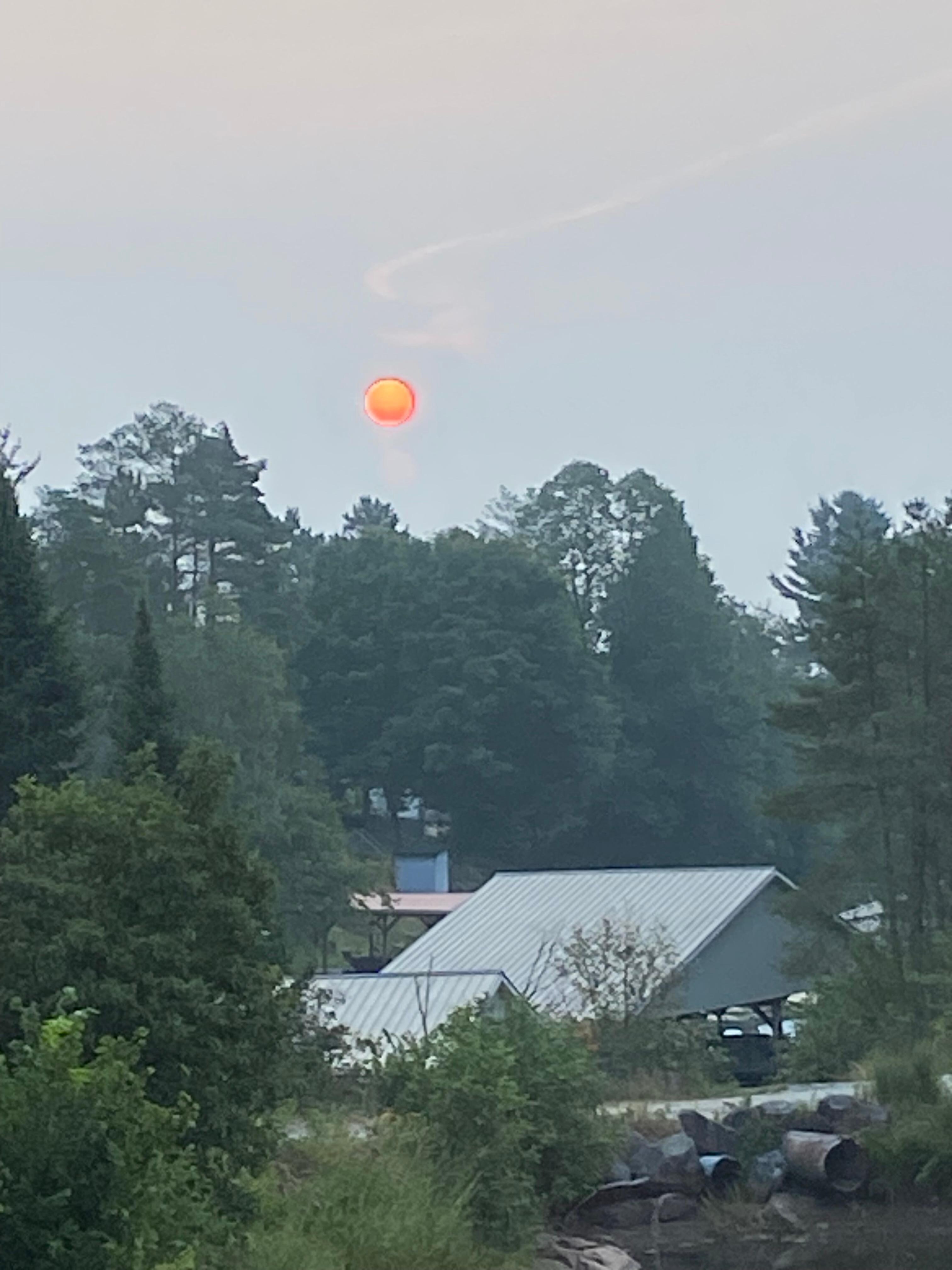 Morning view from upper deck.