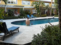 Hopping into the pool mid afternoon is a great way to cool off