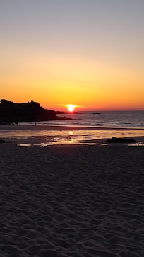 Porthmeor beach sunset