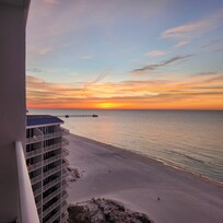 Great sunrise view from our balcony