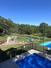 Outdoor space was FANTASTIC and pool and hot tub were open even though early May. We had warm days and used both.