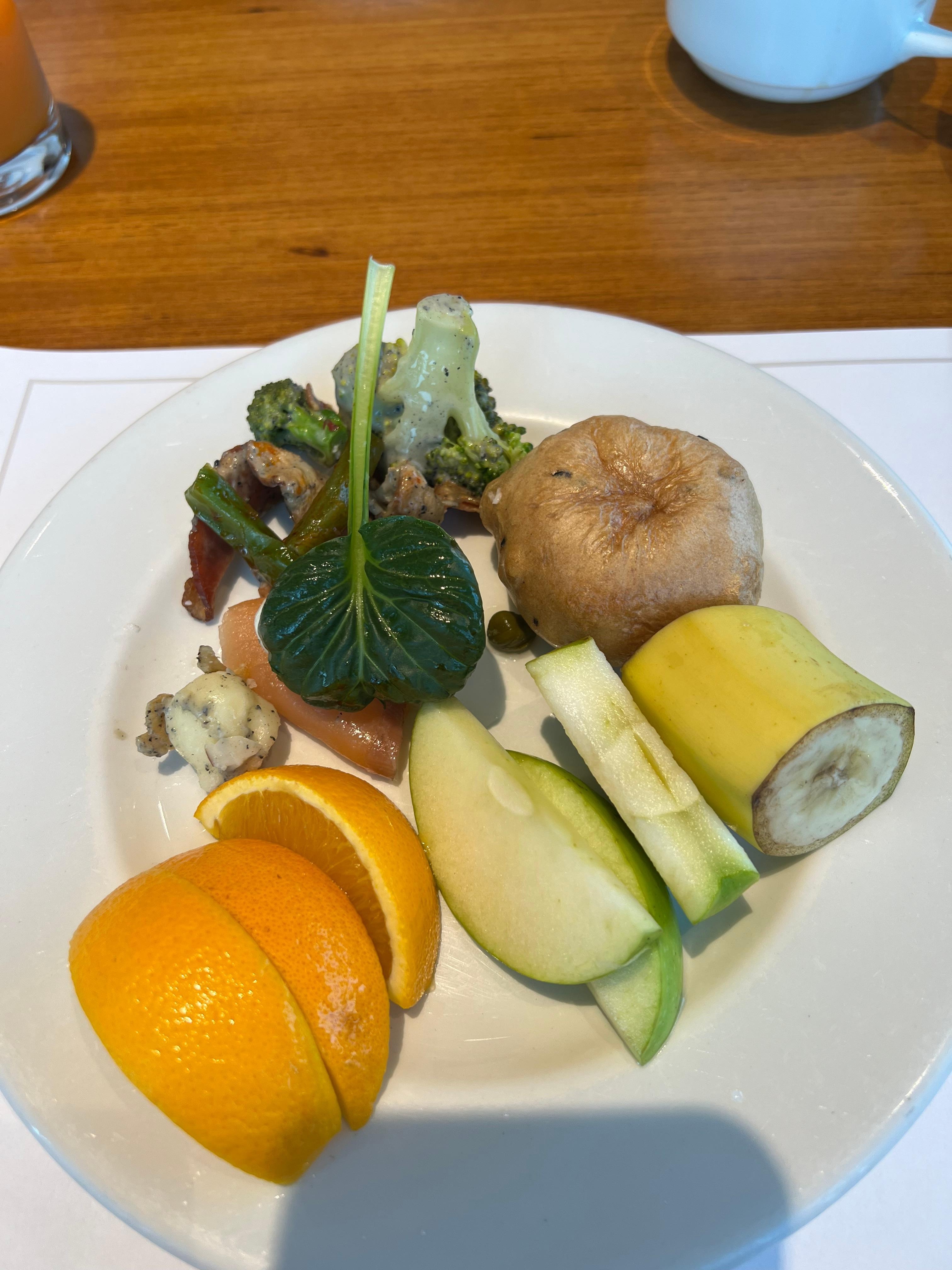 From breakfast buffet