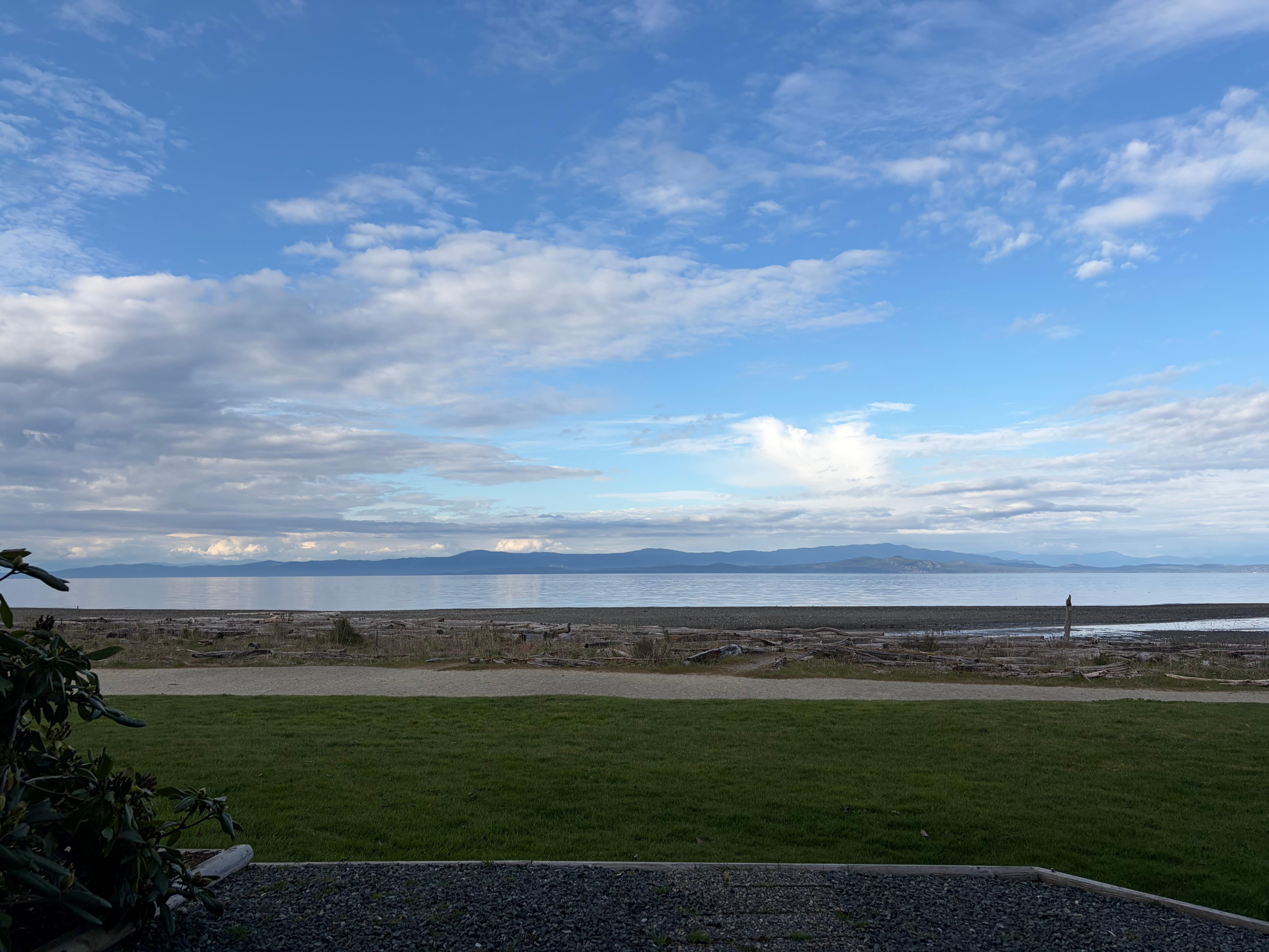 Our view while sitting on the patio. 