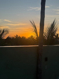 Sunset views from our private rooftop