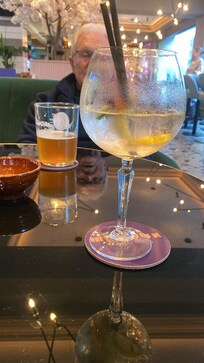 Cocktails in the bar