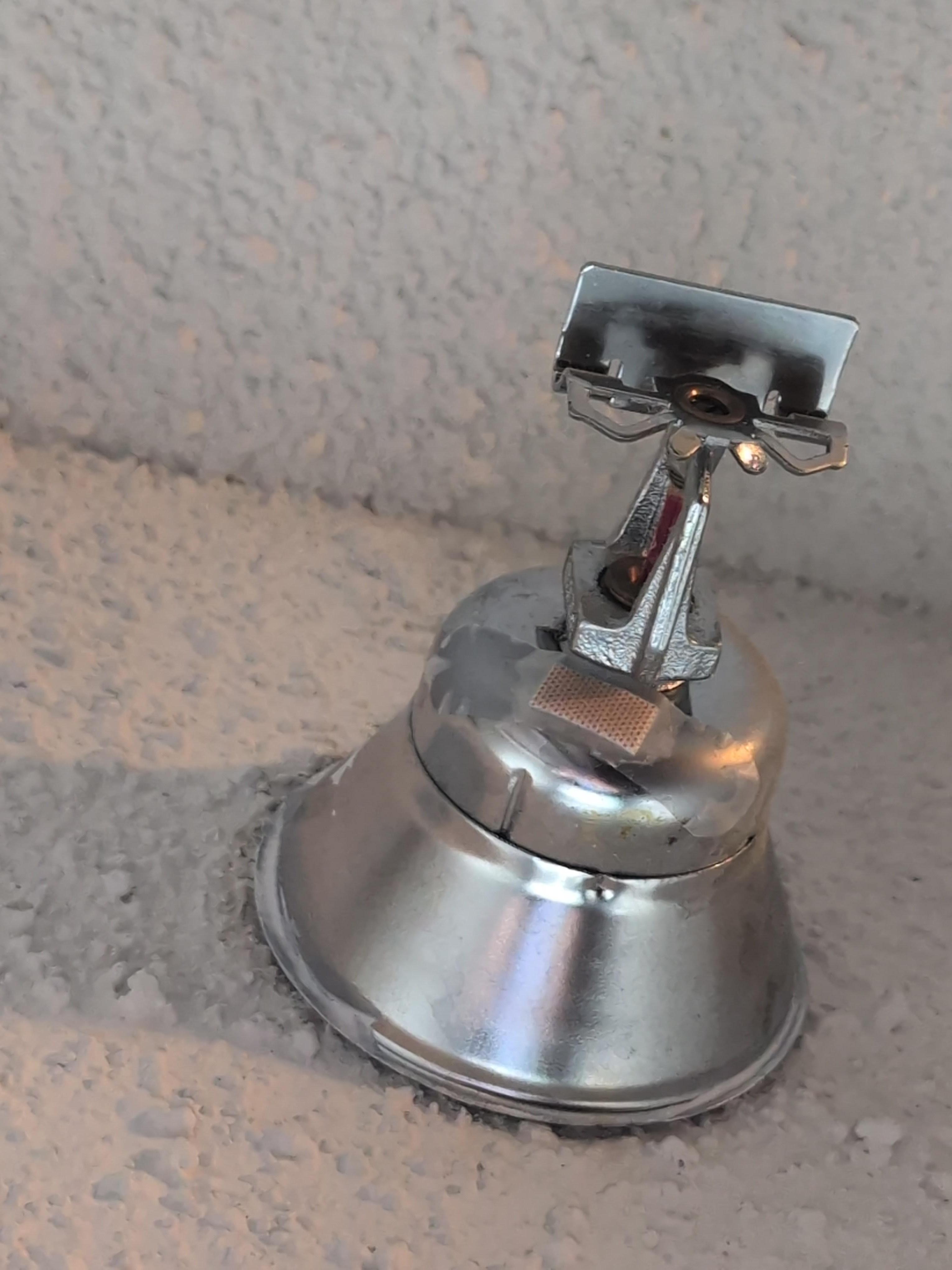 Bandaide on the sprinkler! 