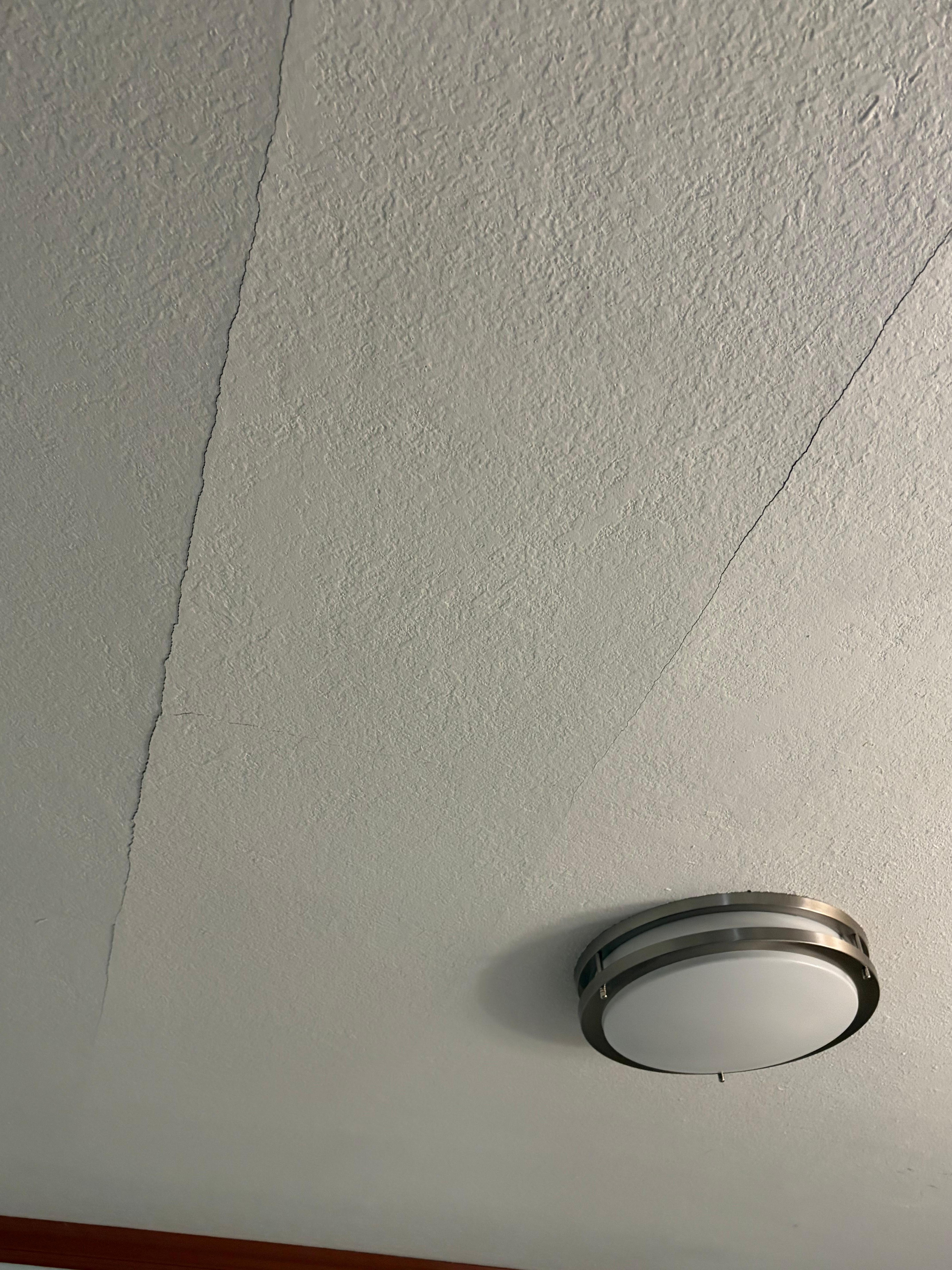 Cracked ceiling