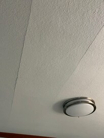 Cracked ceiling