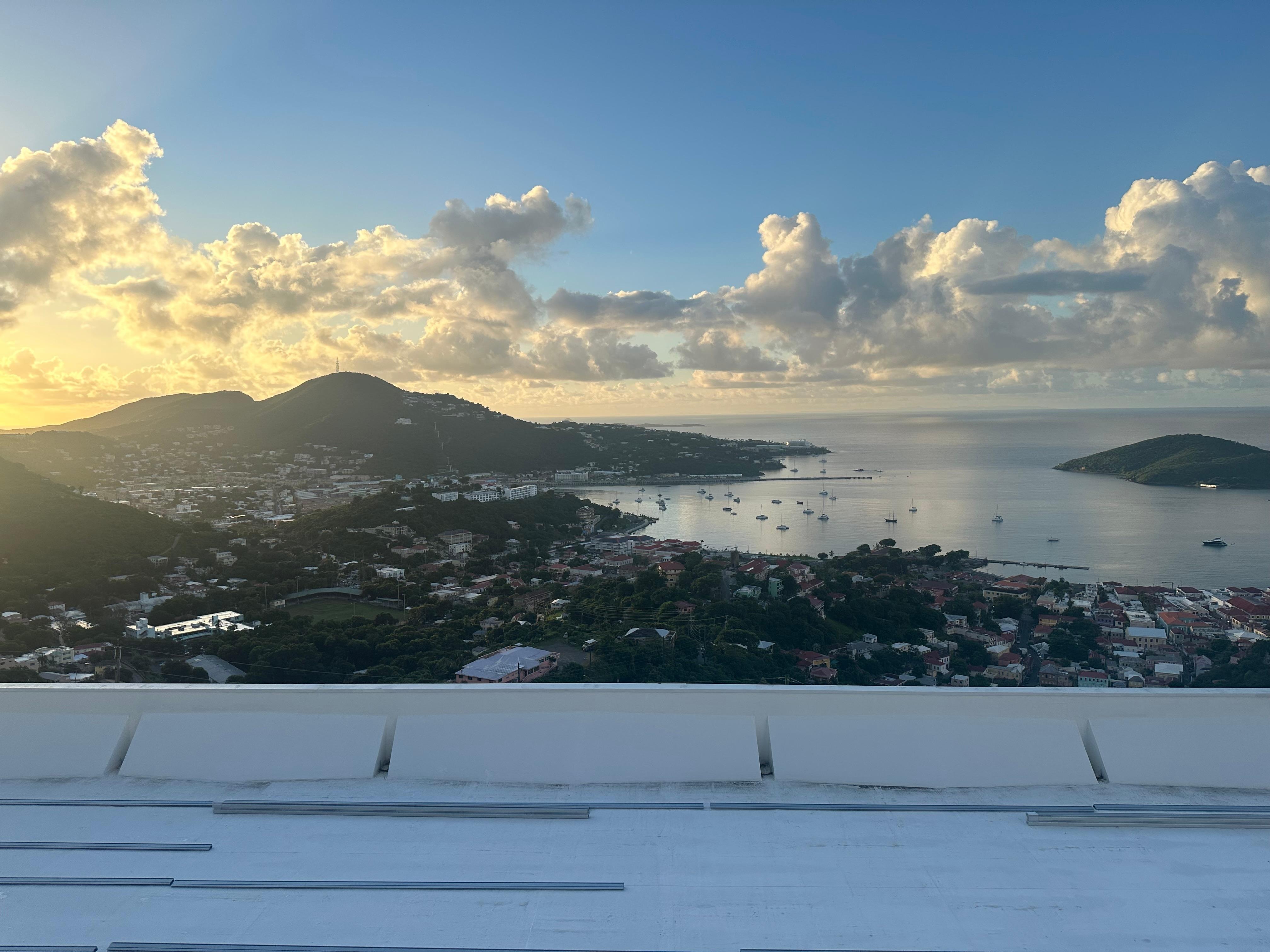 Views from our hotel room balcony