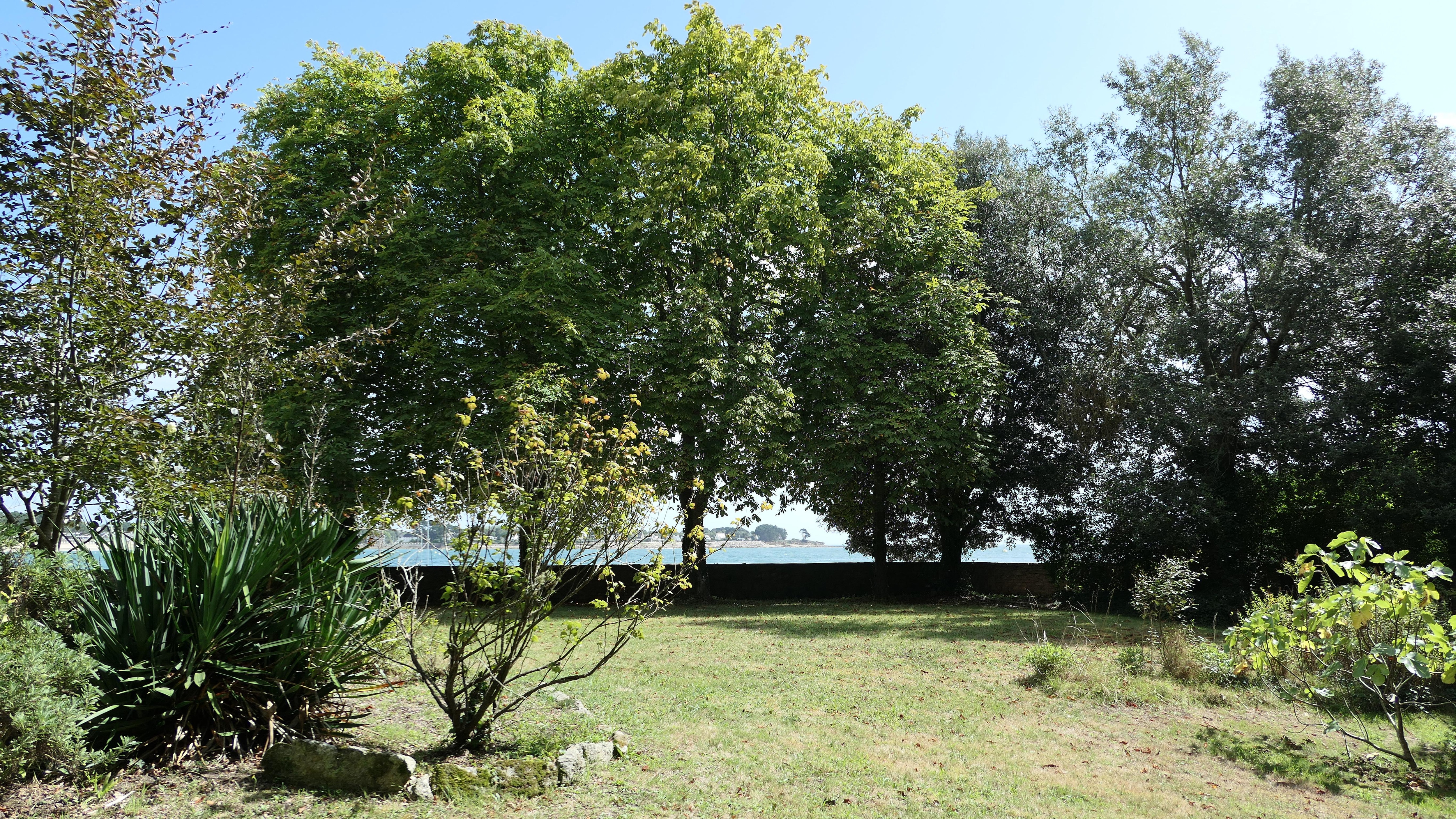 Blick aus dem Park auf die Mündung des Odets