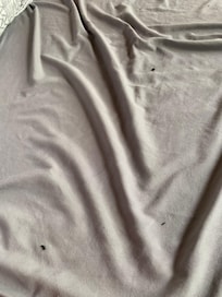 Sheet full of mouse droppings