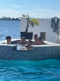 Hot tub! Had a few cool nights so the heater struggled keeping water warm