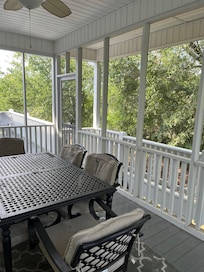 The screened porch