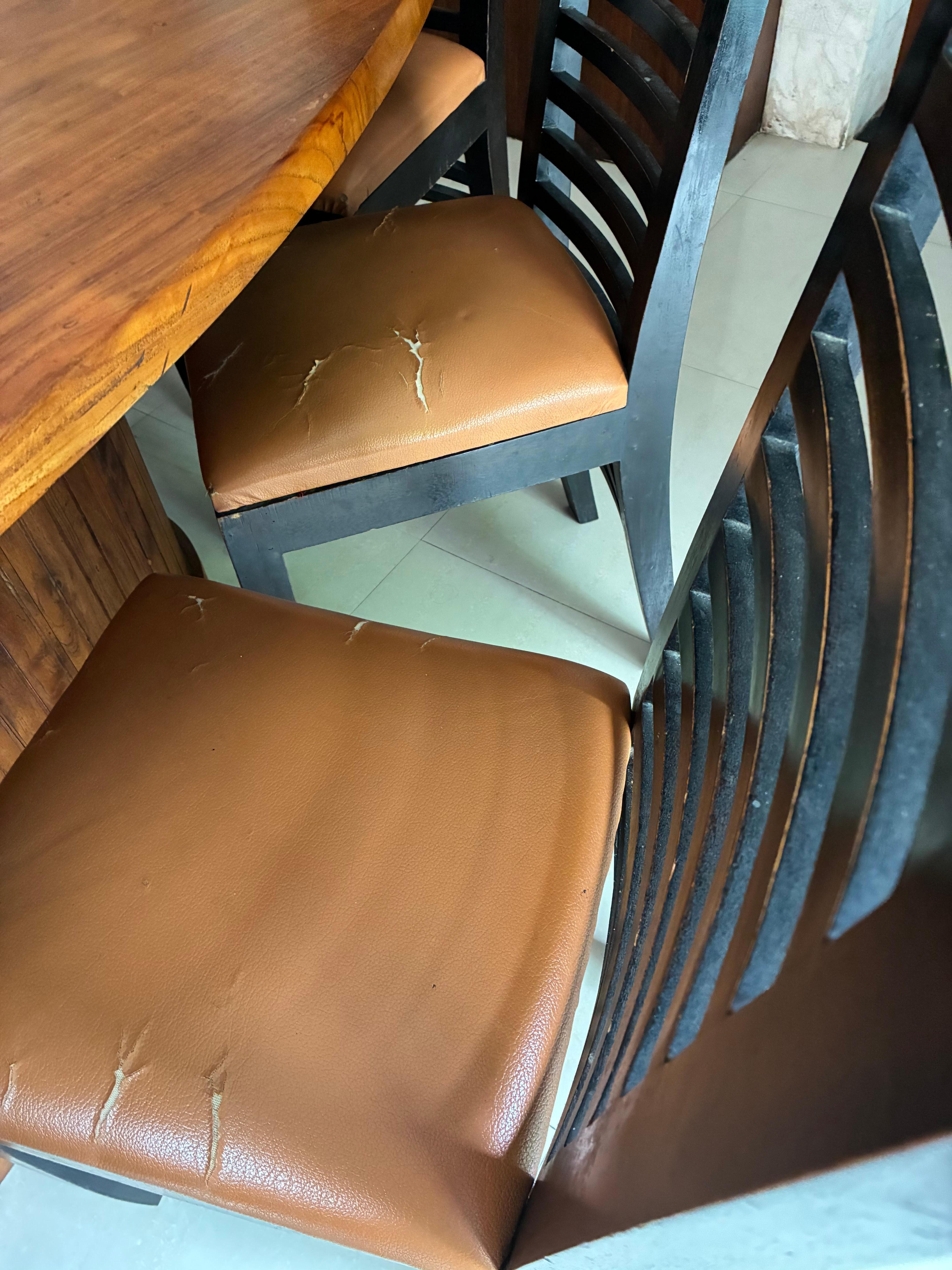 Dining chairs torn