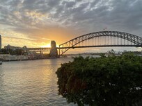 Morning view from one of the two bedrooms.