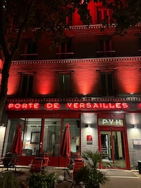 Outside of the hotel