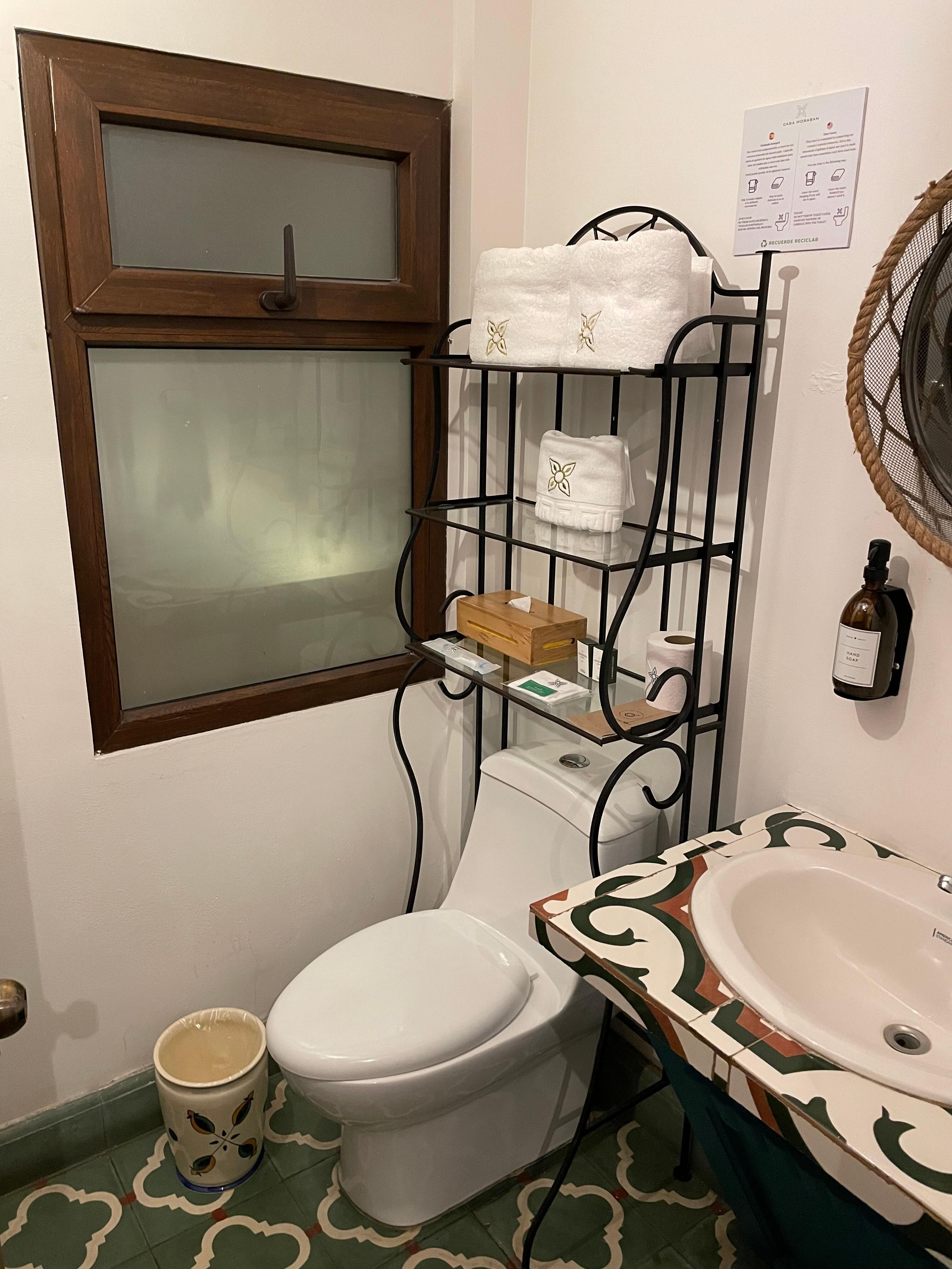 Modern and clean bathrooms. 