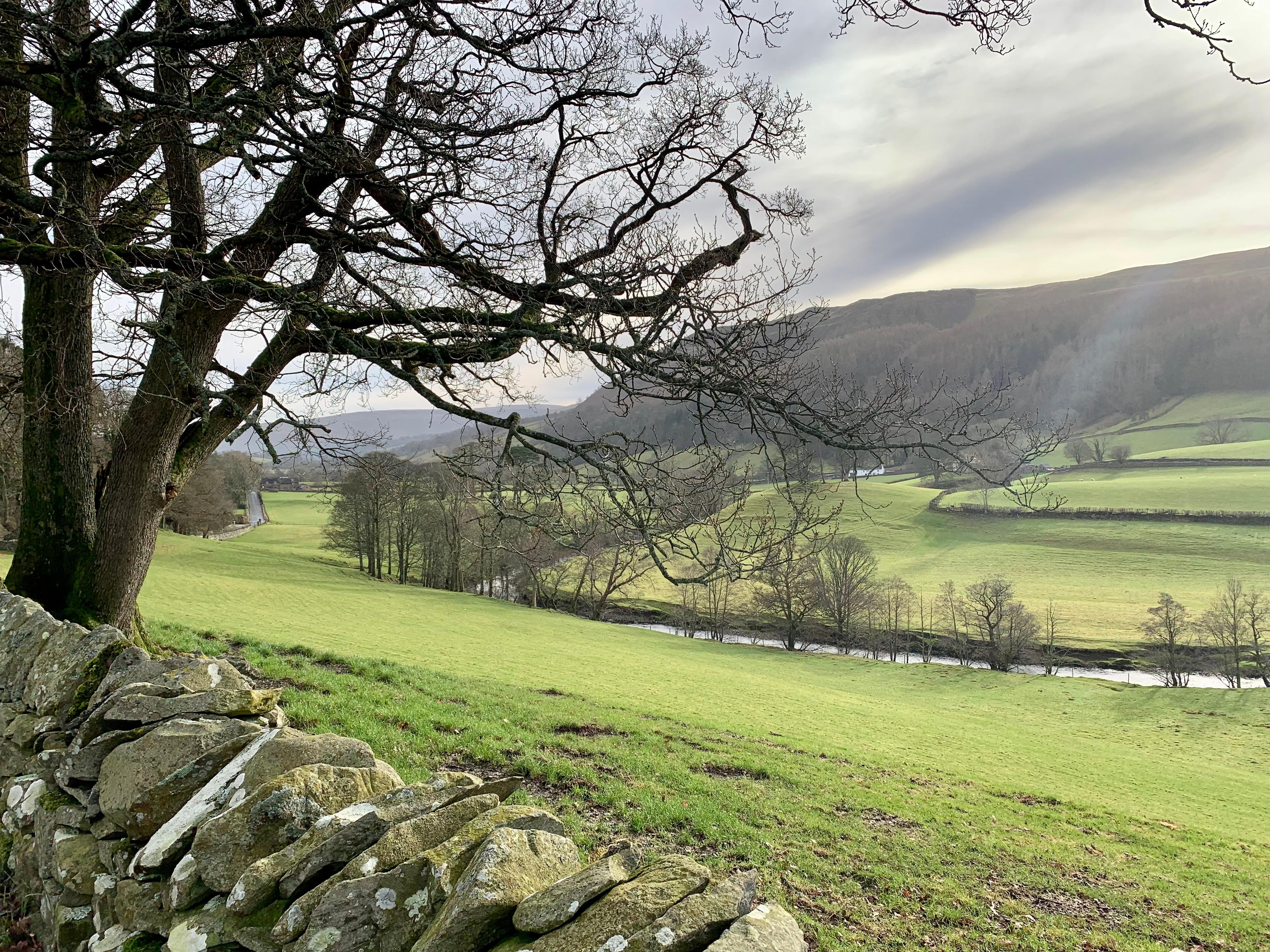 The scenery between Sedbergh and Dent