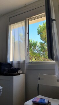 Blick aus Schlafzimmerfenster