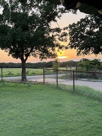 Sunset from front porch